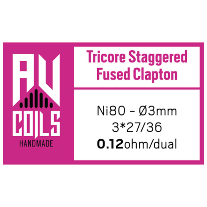 AV Coils -Tricore Staggered Fused Clapton